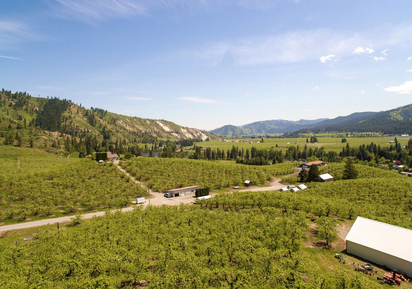Another aerial view showing the property's context